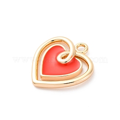 Brass Enamel Pendants&nbsp;KK-D360-22G
