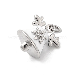 Brass Micro Pave Cubic Zirconia Pendants&nbsp;KK-A278-10P-02