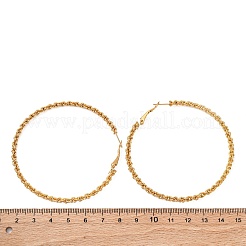 304 Stainless Steel Hoop Earrings&nbsp;EJEW-S250-02A-G