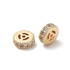 Rack Plating Brass Cubic Zirconia Beads&nbsp;KK-K273-13KCG