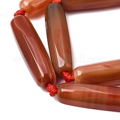 Natural Dyed & Heated Red Agate Beads Strands&nbsp;G-T151-A02-02A