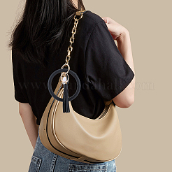 1Pc PU Leather Tassel Wristlet Keychain&nbsp;BJEW-CL0001-30B