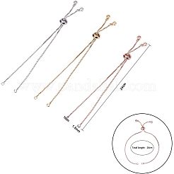 Brass Slider Bracelets Making&nbsp;MAK-UN0001-01