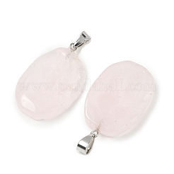 Natural Rose Quartz Pendants&nbsp;G-C256-01F