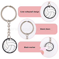 20Pcs Sports PVC Pendant Keychains&nbsp;KEYC-CN0001-10