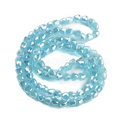 Electroplate Glass Beads Strands&nbsp;EGLA-D030-J4mm-B04