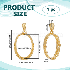 1Pc Sterling Silver Basket Pendant Settings&nbsp;STER-BC0003-15C-G
