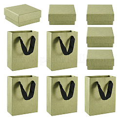 3Pcs Square Paper Jewelry Display Cases&nbsp;CON-TA0001-39E-01