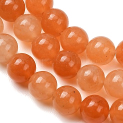 Natural Red Aventurine Round Beads Strands&nbsp;G-S148-8mm