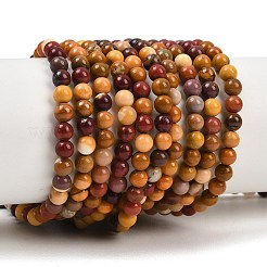 Round Natural Mookaite Beads Strands&nbsp;X-G-F216-4mm-19