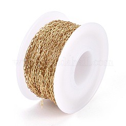 Ion Plating(IP) 304 Stainless Steel Paperclip Chains&nbsp;CHS-F010-01A-G-01