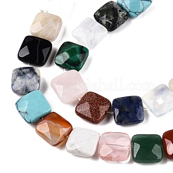 Natural & Synthetic Mixed Gemstone Beads Strands&nbsp;G-T138-160