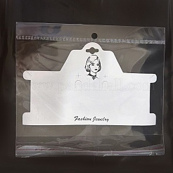 Woman Print Paper Necklace Display Cards&nbsp;CDIS-WH0026-07