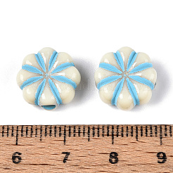Painted Opaque Acrylic Beads&nbsp;OACR-T029-02M