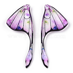 Epoxy Resin Wing Pendants&nbsp;RESI-TAC0021-96P