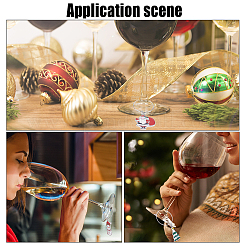 DIY Christmas Wine Glass Charm Making Kits&nbsp;DIY-SC0018-89