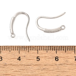 Anti-Tarnish Rhomdium Plated Sterling Silver Earring Hooks&nbsp;STER-NH0011-01P