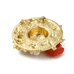 Hat Alloy Rhinestone Brooches&nbsp;JEWB-I034-39G