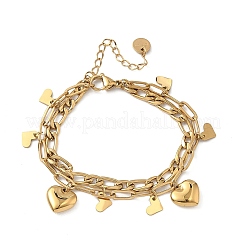 304 Stainless Steel Charm Bracelets&nbsp;BJEW-G750-03B-G