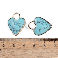 Synthetic Turquoise Faceted Pendans&nbsp;KK-L218-005G-02