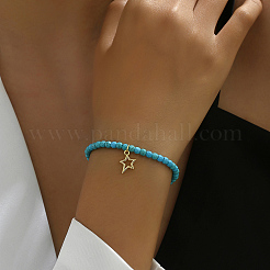 Natural Turquoise Beads Charm Bracelets for Women&nbsp;ET0465