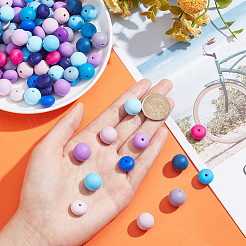 112Pcs 16 Style Food Grade Eco-Friendly Silicone Focal Beads&nbsp;SIL-GO0001-01