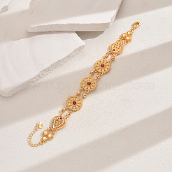 Alloy Micro Pave Cubic Zirconia Link Bracelets for Women&nbsp;LS-IZ2584-3