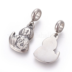 304 Stainless Steel Pendants&nbsp;STAS-E452-19AS