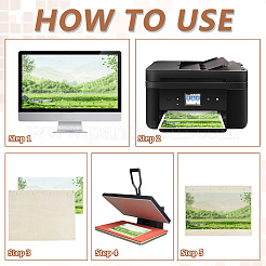 Blank Heat Transfer Wooden Photo Board&nbsp;DIY-WH0750-200