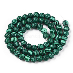 Synthetic Malachite Bead Strands&nbsp;G-Q462-57-6mm