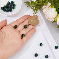 20Pcs Luminous Crackle Glass Beads&nbsp;GLAA-FH0001-89D