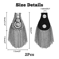 2Pcs Fashionable Tassel Epaulettes&nbsp;DIY-FH0005-31
