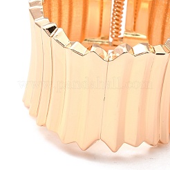 Grooved Irregular Wide Band Cuff Bangle&nbsp;BJEW-B049-04G