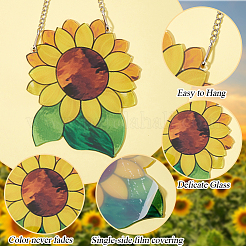 2 Sets Sunflower Suncatchers&nbsp;AJEW-CN0002-22