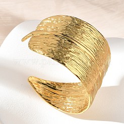 304 Stainless Steel Cuff Bangles for Women&nbsp;BJEW-Z096-02G