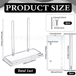 Acrylic Display Stands for CD&nbsp;ODIS-WH0030-195