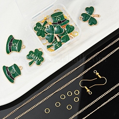 DIY Clover Pendant Jewelry Sets Making Kit&nbsp;DIY-YW0005-05G
