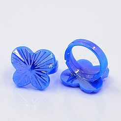 Valentines Day Gifts Kids Acrylic Rings&nbsp;RJEW-S618-M