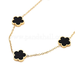 Golden 304 Stainless Steel Necklace&nbsp;NJEW-K252-09G-03