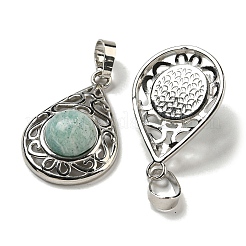 Natural Amazonite Pendants&nbsp;G-Q158-05P-05