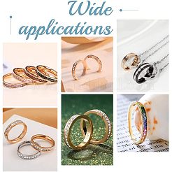16pcs 8 Size 201 Stainless Steel Grooved Finger Ring for Women&nbsp;RJEW-UN0002-38G