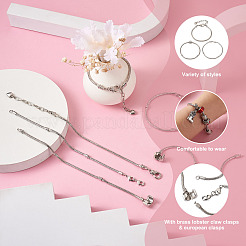 9Pcs 3 Style Brass European Style Bracelets Making&nbsp;AJEW-YS0001-01