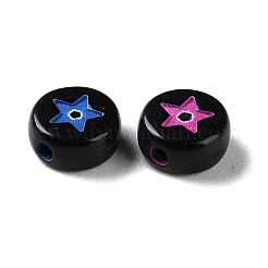 Spray Printed Opaque Acrylic Beads&nbsp;SACR-P031-20B