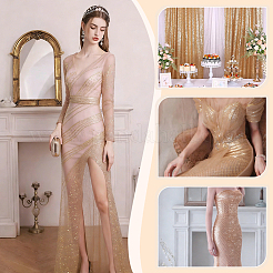 Polyester Paillette Fabric&nbsp;AJEW-WH0481-581B