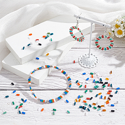 1000pcs 10 Colors Opaque Acrylic Slide Charms&nbsp;OACR-SC0001-37A