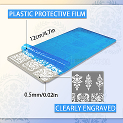 3Pcs Stainless Steel DIY Nail Art Templates&nbsp;AJEW-PH0006-50