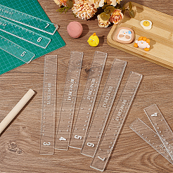 10Pcs 5 Style Acrylic Clay Depth Guides&nbsp;TOOL-WH0159-40