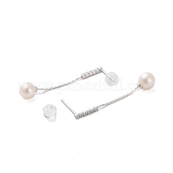 925 Sterling Silver Studs Earring&nbsp;EJEW-H002-06P