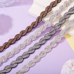 4 Yards 4 Colors Rhinestone Ribbon&nbsp;OCOR-TA0003-12