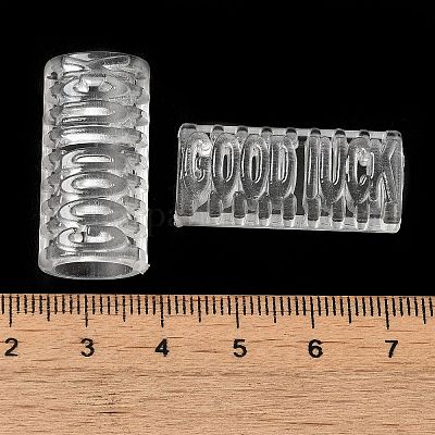 Transparent Acrylic European Beads&nbsp;TACR-G048-13-1